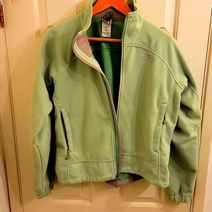 THE NORTH FACE Windwall Full Zip Women's Medium Jacket Green Mint Color